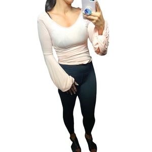 Free People light pink blouse